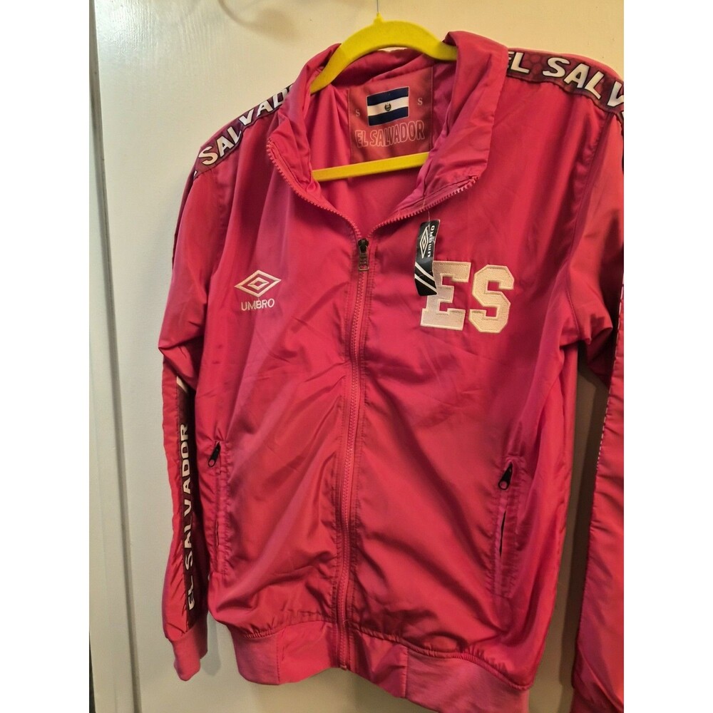 NEW Umbro El Salvador Men's Presentation Windbreaker Size Small Pink